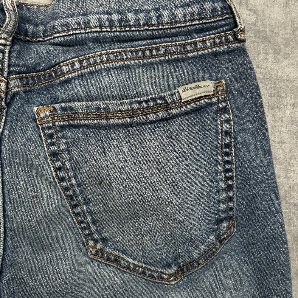 Eddie Bauer Boyfriend Relaxed fit plaid lined outdoors casual jeans womens 2 - Picture 7 of 9